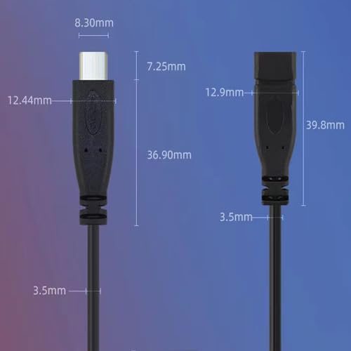 Pak van 10 USB C Plug Kabel USB C Plug Bushing 22 AWG 5V 2A 4-Wire USB C Extension Kabel voor geïnstalleerde USB C apparaten of DIY Replacement Repair Kabels 3