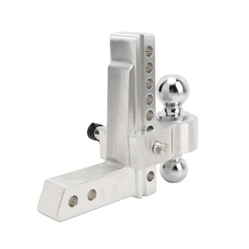 Bal Sleepbal Metal Fiets Koppeling voor Fietskarren, voor Dubbele Touw Bar 2-5/16 Inch en 2 Inch Ontvanger, 12.500 Lbs, Diefstal Bescherming