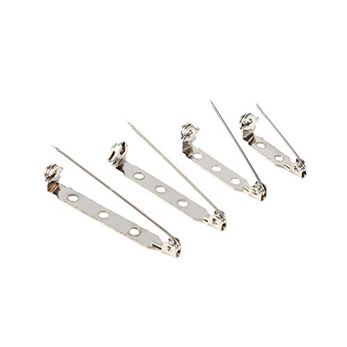 50 st. Bar Pins Brooch Lock, Pins Safety Pins Terug Veiligheid Vangst Rolling DIY Brooch (25mm)