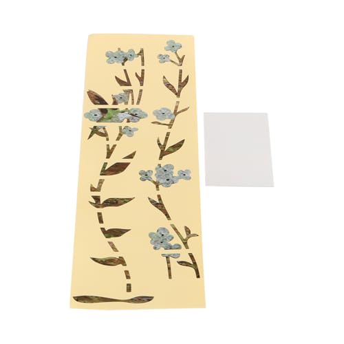 gitaar stickers, gitaar toets markers, elegante bloemen en planten stickers voor akoestische gitaar, elektrische gitaar, bas decor, muziekinstrument decoraties, verwijderbare DIY ze