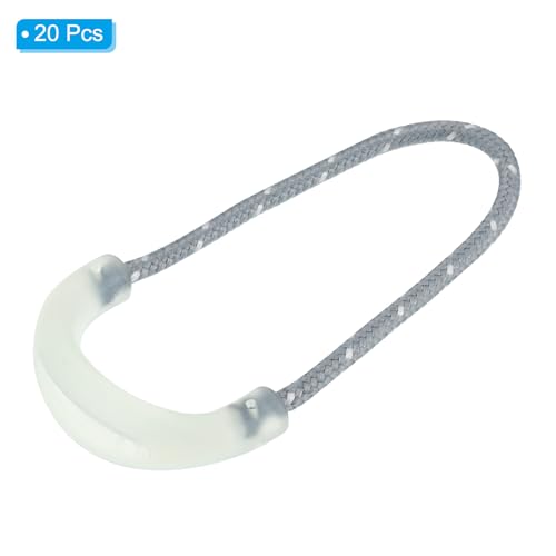 Zelf-lichtgevende rits trekt vervanging, 20 st verlengsnoer handvat tab tag extender glow in de donkere fixer voor bagage rugzakken jassen 3