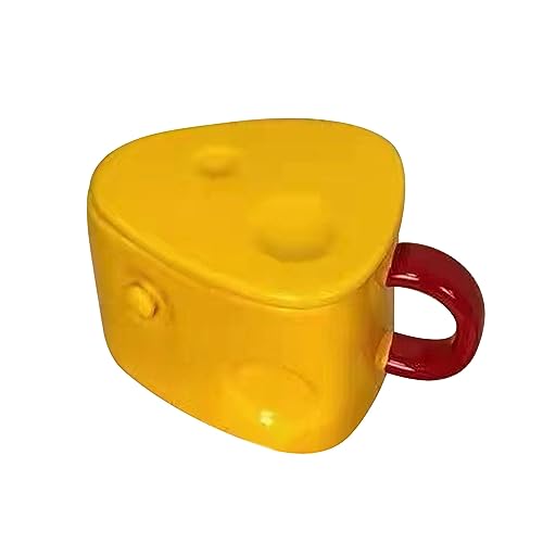 Keramische mok leuke kaasvorm Modieuze multifunctionele theebeker met hoes Home Decoratie Gift