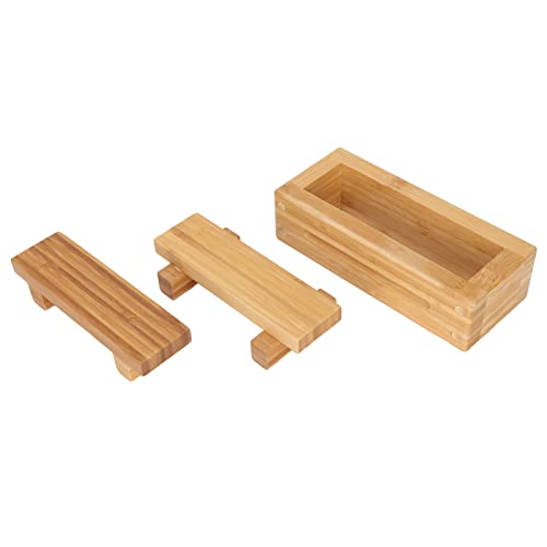 Sushi Shape Box, Sushi Rijstvorm, DIY Draagbaar Rechthoekig, duurzaam Bamboe Hout, reukloos, lichtgewicht, voor keuken en beginners bakbenodigdheden 5