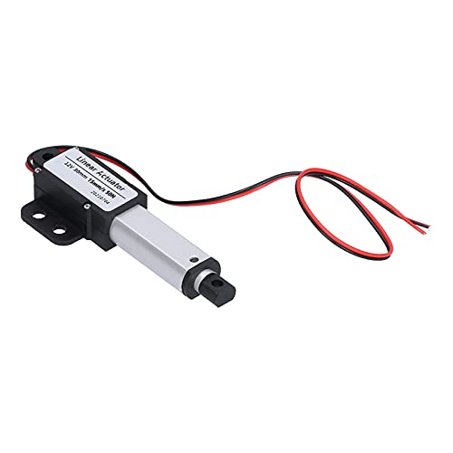 Actieur Linéaire 30mm DC 12V Mini Actieur de Mouvement Linéaire électrique Beschermingscontre les Courts-circuits Fish de Type T(Course 30mm-15mm/s-50N)