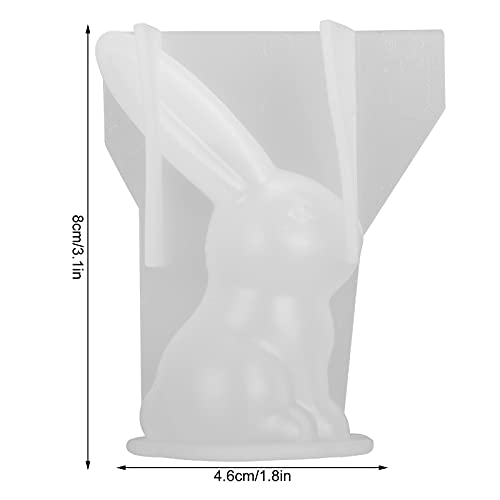 Siliconen Resin mallen, 3D Crystal Mold, Long Ears, Rabbits, Hars Casting Molds Animal Resin Molds voor DIY Home Decoratie, Hars ambachten