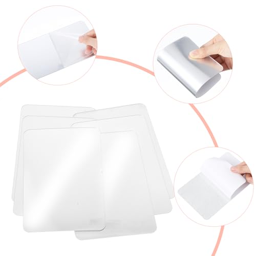 Acrylspiegel Tegels, Pack van 8, Flexibele Wandspiegel Vellen, Zelfklevende Spiegel Stickers, Small Square Cuttable Shatterproof Spiegels, Non-Glass, Safety Reflective voor 4