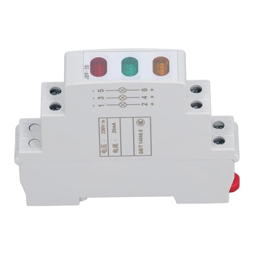 Lichtindicator voor DIN-rail, roodgeelgroen LED-indicator voor wisselstroomcircuits 50 Hz 60 Hz, lichtindicator voor LED-lichtrail voor magnetische startbeveiliging