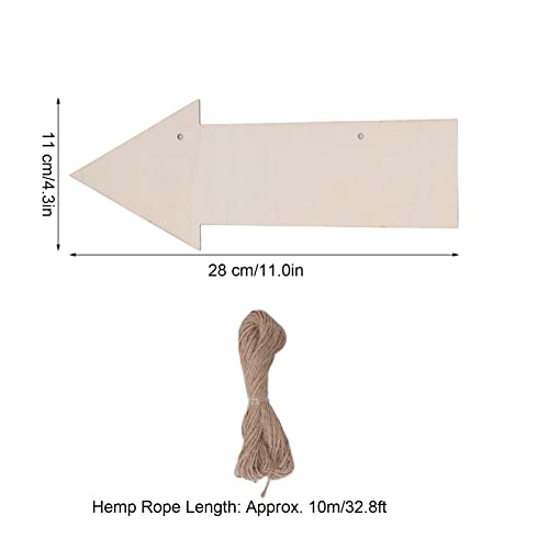 10PCS houten pijlen muur decor DIY hangen pijl hout teken voor vakantie decoratie bruiloft decoratie cadeau tags 3