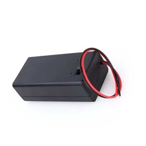 9V Volt PP3 Batterijhouder Box DC behuizing met Wire Guide AAN/UIT Schakelhoes Duurzaam voor elektronische toepassingen 4
