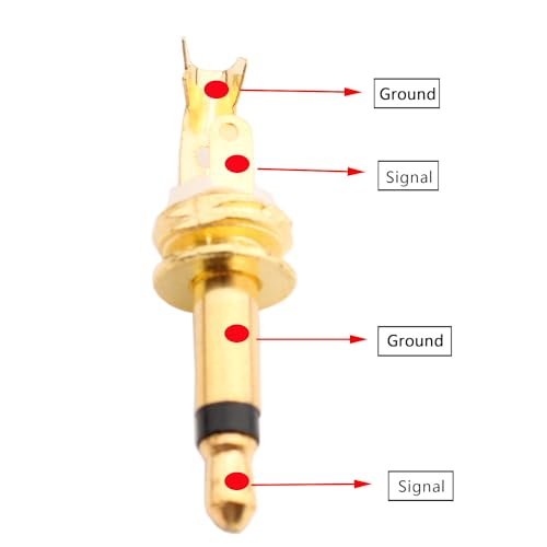 15PCS TS Mono Plug 3,5mm Soldeer DIY Audiokabel Plug Vervanging Headphone Headset Plug Gold Color 4