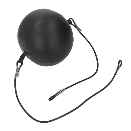 Dubbele End Ponsbal met Elasticity Cord, PU Lederen Ponszak 3