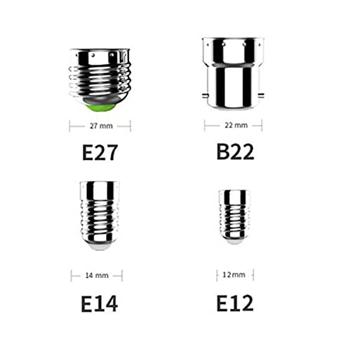 Sea 5x E14 to E27 Socket Converter, Adapter Converter, Lamp Base, Lamp Socket Adapter, Lamp Adapter voor LED Bollen en energie besparen Bollen en energie besparen Bollen 4