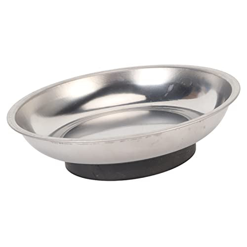 Magnetische Pin Dish, Roestvrij staal Sterke Magneet, Draagbare Stabiele magnetische naaldhouder voor naaien Naaldwerk DIY projecten (Ronde (4.3x1.2in))