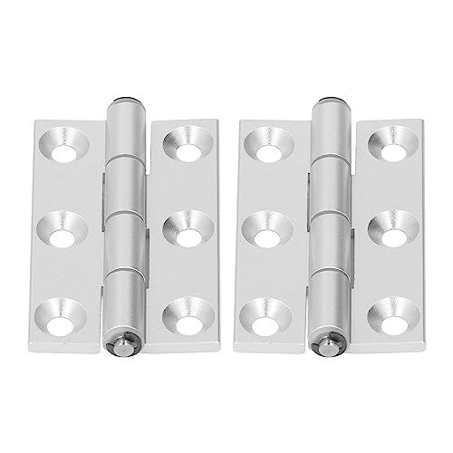 Flat Singe, 2 stuks Verdikt aluminium platte scharnieren aluminium vouwen scharnier met hars Bushing Axle, scharnieren 5