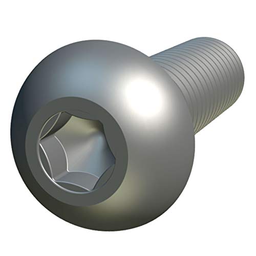 M4 Knob Ronde 12mm (verpakking van 25 Set Schroeven) Cilinderkop Schroeven Aluminium Legering Zink Vergulde Legering Staal ISO 7380