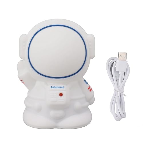 Astronaut Nachtlicht Zacht Waterdicht Siliconen Nachtlicht USB Oplaadbaar Nachtlampje voor Slaapkamer Slaapzaal Camping Spaceman Nacht Licht Nachtlampje voor kinderen