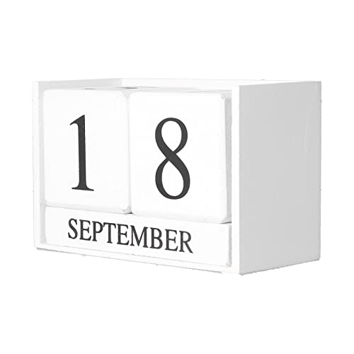 Bureaukalender blokken, Wooden Block Dagelijkse kalender Ideaal geschenk brede toepassing Elegant Praktisch voor Home Office