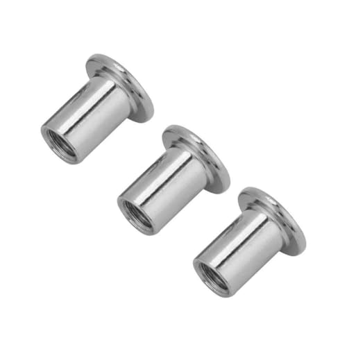 Écrous Hexagonaux Plats M6 M8, Écrous à Tête Ronde en Fer Nickelé à Six Pans Creux (M6*15 50 Pieces) 5