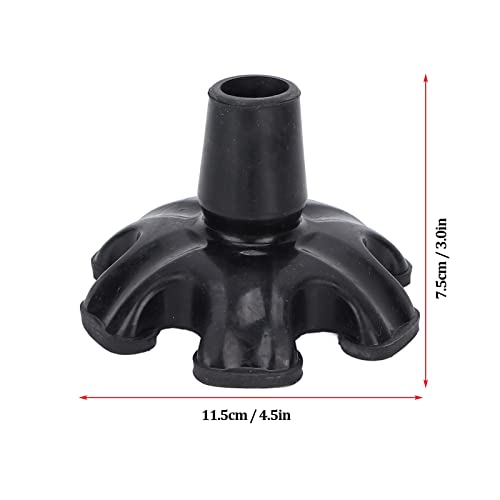 Siliconen Walking Stick Tip, 6 Pijlers Ontwerp Non-slip Traction Base Sterke stabiliteit Stool Tips, 22mm Walking Sticks Voetkussen Zware Rubber Thicker Walking Stick Stool Points 3