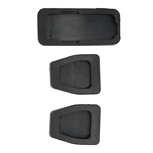 3Pcs Clutch Brake Accelerator Pad Kit Rubber Zwart Flexibele Wear Resistant Vervanging voor T4 Transporter 1990-2003 Autopedals autopedaal 4
