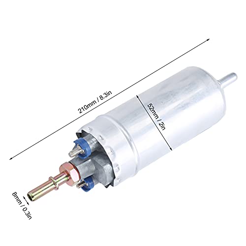 0580464075 Universele brandstofpomp, 12V externe brandstofpomp, 5 bar 150L/H aluminium auto externe brandstofpomp vervangingsaccessoire