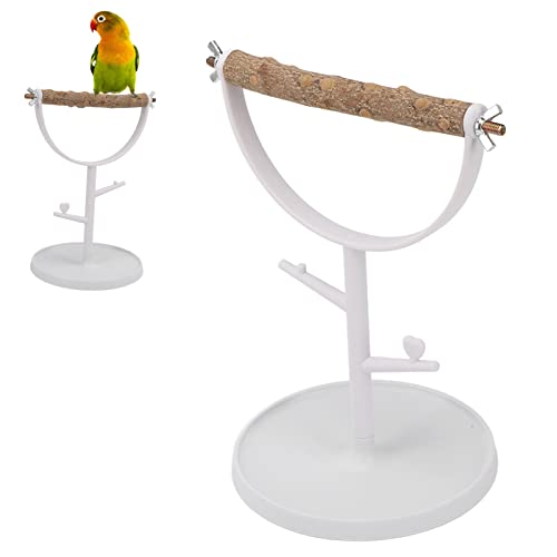 Parrots spelen Perch, Bird Table Top Stand Gravel Klauwen met Outdoor Base voor binnen 3