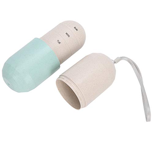 Wekelijkse pil Organisator, 7 dagen waterdicht Capsule Vorm Pill Box, Portable Travel Medicine Case voor Vitamine Visolie Supplementen en Medicatie 4