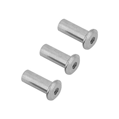 M6/M8 Stainless Steel Flat Nuts Set, Ronde Hoofd Mouw Noten, Verschillende Maat en Hoeveelheid Meubilair Bevestigingsset voor Hex Schroevendraaier (M6*20-30 st) 3
