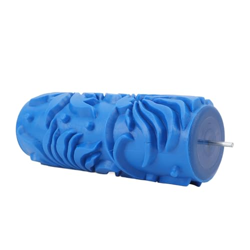 5 inch patroonverf roller, rubber, decoratieve textuur roller voor muren en plafonds, herbruikbaar en wasbaar, gebruik met wandverf, kasten en meubels, geschikt voor thuis decoratie 5