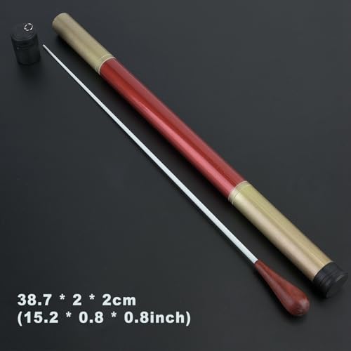 Music Stick, Padouk Sleeve Dirigent Wand met Tube voor Koor Symphony Concert