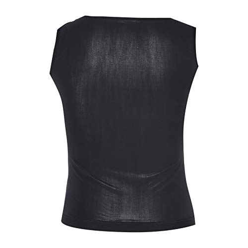 Sweat Vest voor mannen workout Tank bovenlichaam Afslanken Sauna Vest Shapewear gewichtsverlies Sauna Shirt Sweatsuit (2XL/3XL), Zwart, modern 4