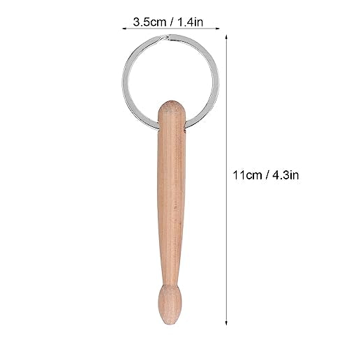 2 st. Drum Stick Keychain, kleine lichtgewicht drum Stick Key Loop, sleutelhanger Bag Decoratie Muziekinstrumenten Cadeau