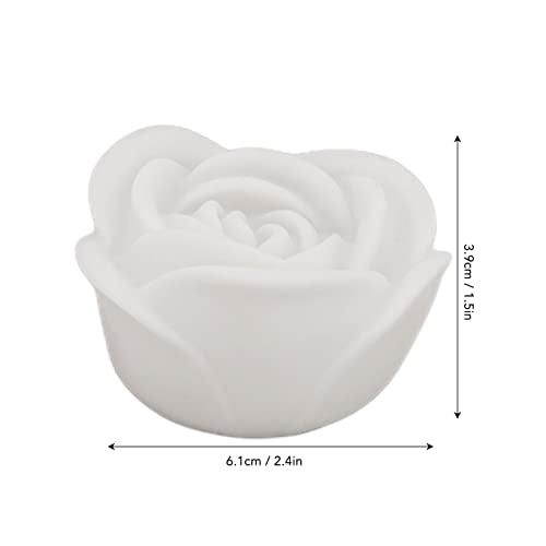 4 Stuks Drijvende Kaarsen Vlamloze Rose Thee Licht Kleurrijke Waterdichte Bloem Wax Kaarsen voor bruiloft decoratie 4