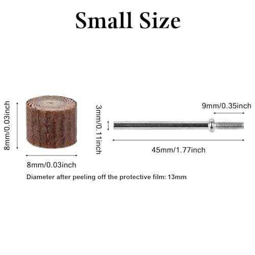 10Stuks 13MM Schuren Sanding Sandpaper Flap Wiel Schijf Penseel Bit Grinding Polishing Tool Sander Drill Schuren Flap Wiel Coarse voor Rotary Set Grit #600 met 3mm Mandrel Shank