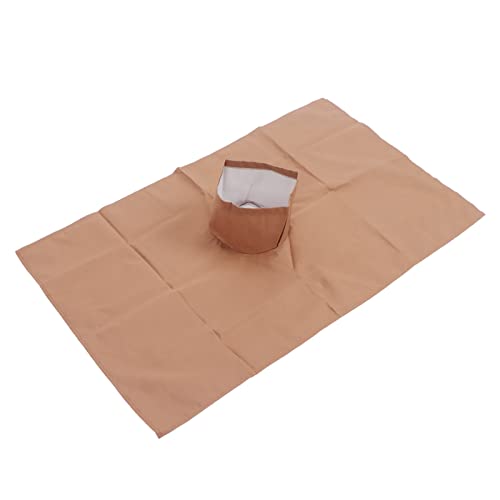 Massage Tafelblad met gezichtsgat voor Universal Beauty Bed Bank Cover ademend zacht voor spa schoonheid en gezicht Parlor(Light Tanned)