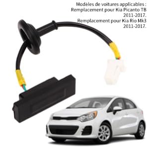 Knop voor Open Tailgate, 81260-1W220 Release Switch Trunk Lid Tailgate Vervanging voor Picanto TB 2011-2017 4