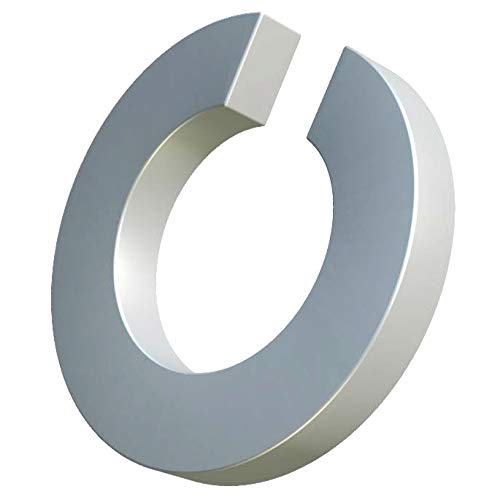Veerringen M8, Split Ring, Helix Lock Galvanized Steel, Single Coil Square Cross Section Washer, pakking Ring voor 8mm Bolt/Screw DIN 127 (Pack van 25)