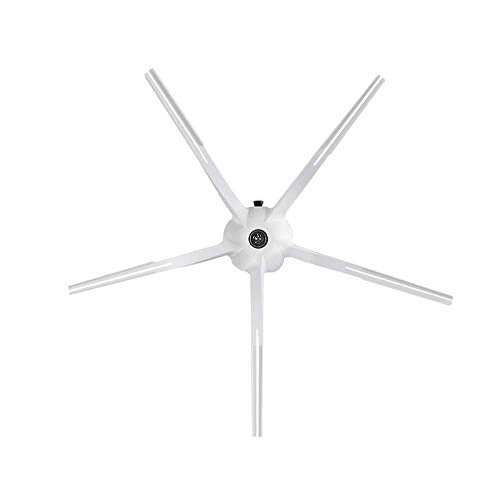 5 st 5 Armzijdeborstel, zacht siliconen voor Roborock S5, S6, T6, E2, E35, S60, S61, Vacuümdelen (Wit)