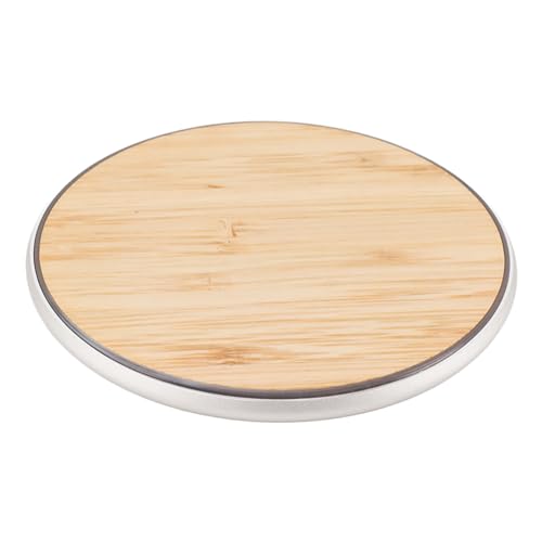 R15W Wirel Ronde Wirel opladen voorbij Wirel Laden voorbij Wirel, 15W W Wirel Ronde Bamboe Mobiele telefoondraad voor Pho 4