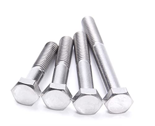 Hex Head Bolts (verpakking van 5) Hex Head Bolts Klasse 8.8 Hoge treksterkte Gegalvaniseerd staal Gecertificeerde standaard DIN931 ISO 4014 M12X100 (7,5mm x 100mm) 3