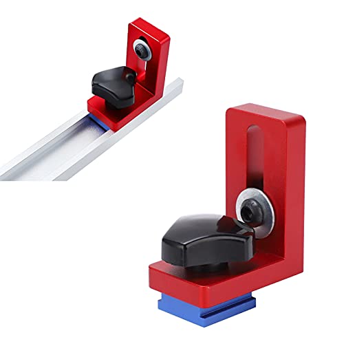 Mitre Rail Stopper, eenvoudige installatie, praktische, duurzame T-Groove Limiter voor standaard T-Shaped Rail Power Tool Accessoires, roze 3