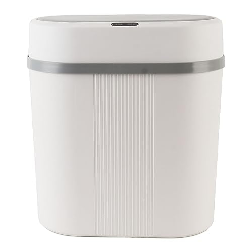 Automatische sensor vuilnisbak 12 Litre Trash Can Motion Sensor voor Hands-Gratis afvalbak, Geschikt voor Slaapkamer, Badkamer, Keuken