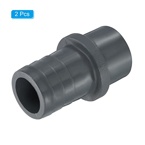UPVC Reducer Pipe Fitting 32x30mm, 2 Pack Straight Koppelaar Connector, Grey 3