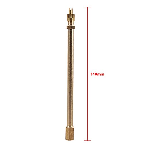 Ventilator uitbreiding Rod Brass Autobanden Ventielgreep uitbreiding Rod Covers Extender Straight Bore Valve Extension Adapters(140mm)