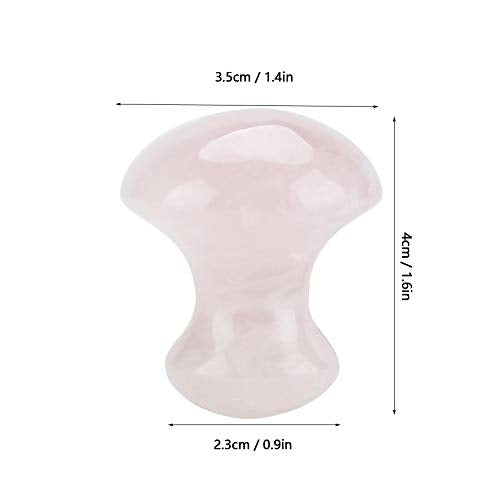 Quartz Massage Tool Natural Rose Quartz Crystal Massage Stone Mushroom Shaped Face Eyes Massaging Tools
