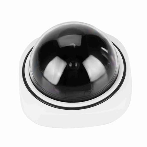 Dummy Security Camera Fake Outdoor Binnen Draadloze Dome, Simulated Security Camera met LED-licht voor thuis kantoor (zonder Batterij) 3