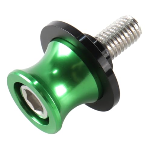 2 stuks 10 mm groene aluminium motorfiets zijstandaardpennen voor sportfietsen, straatfietsen, achtergrond en paddockliftstellen
