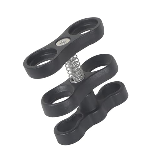 Zee 2 st Aluminium Dive Light Clamp, Duiklichten Vlinder Clip Arm Clamp Mount Ball Connector Aluminium Ball Clamp Mount Clip Adapter Vervanging voor Camera 4
