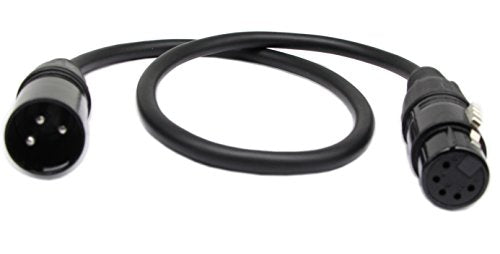 DMX 512 XLR Man naar XLR Female 5 Pole Stage Lichtkabel met metalen connectoren voor Stage Verlichting en DJ-1.6m
