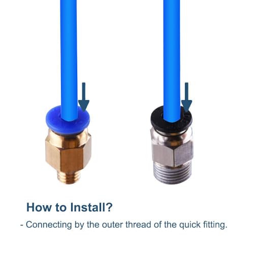Teflon slang blauw, voor spuitmond 3D printer 8 m PTFE 1,75 mm filament ID 2 mm OD 4 mm Teflon Tube voor mondstuk + pijpensnijder 4